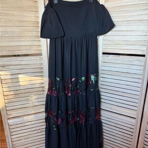 Joyfolie Black Textured Dress
